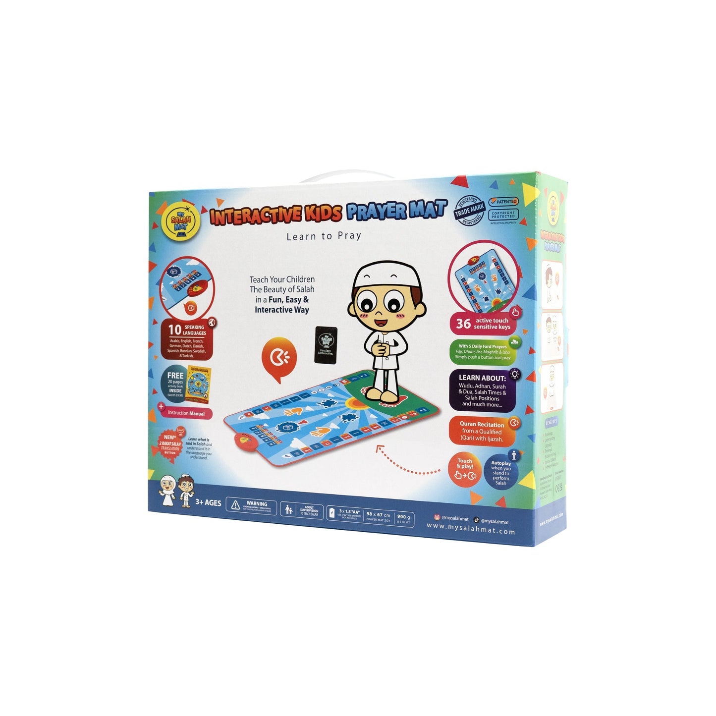 Smart Interactive Kids Educational Prayer Mat | Ramadan & Eid Gift(Allowed to open parcel)