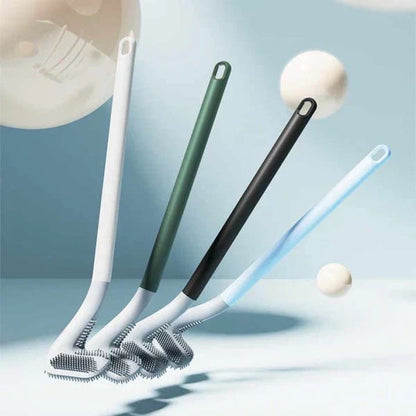 (Pack Of 2) Flexible Silicone Rubber Toilet Brush