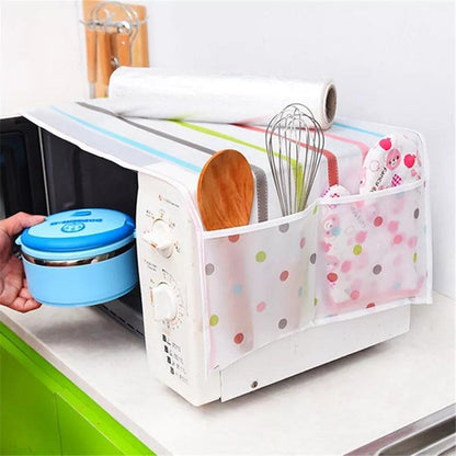 Fridge Cover & Microwave Oven Cover With Storage Pockets